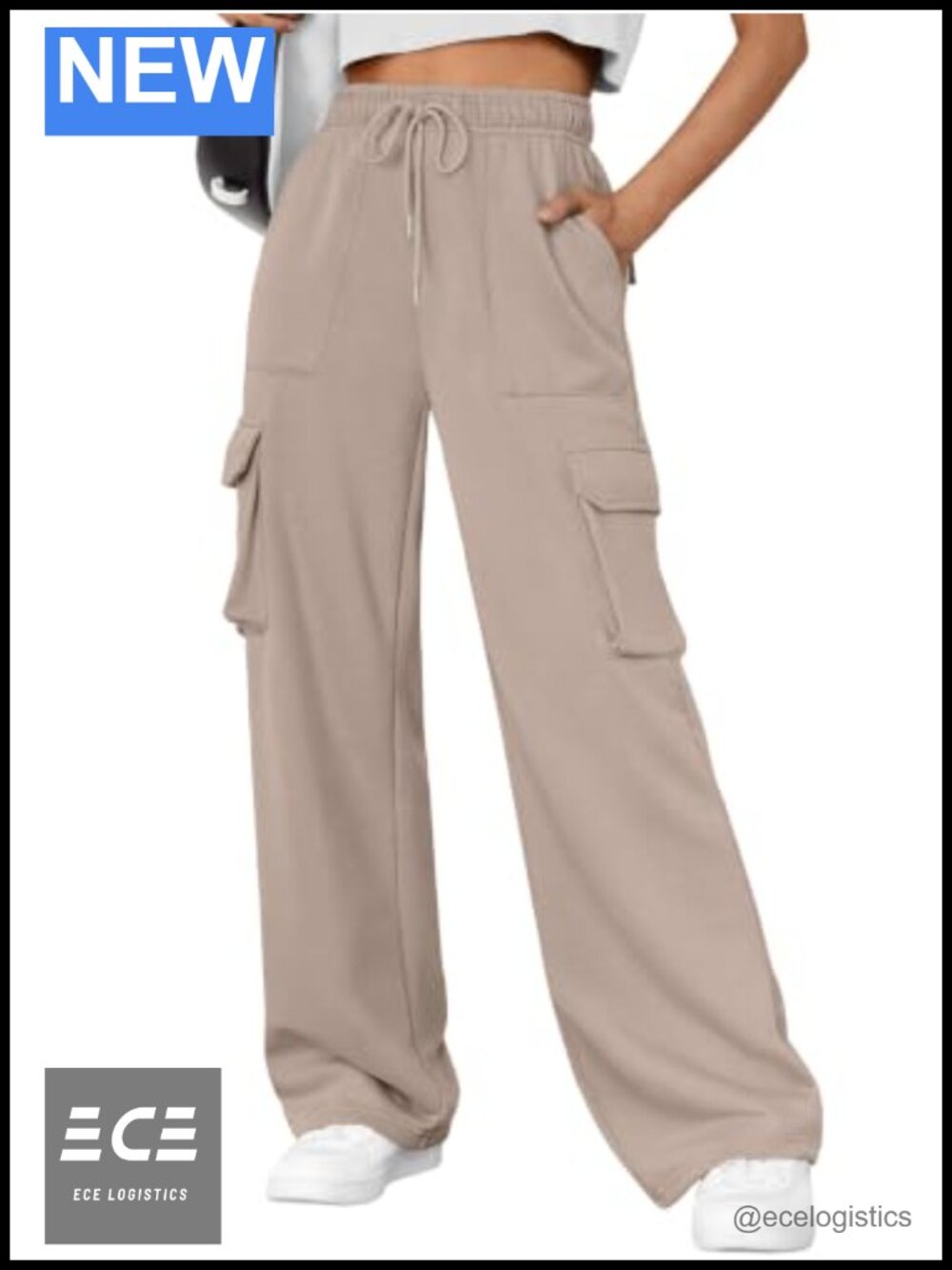 Wide Leg Cargo Sweatpants Baggy Parachute Joggers